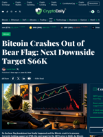 Bitcoin Crashes Out of Bear Flag: Next Downside Target $66K - Crypto Daily