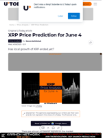 XRP Price Prediction for June 4