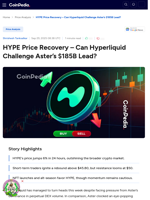 HYPE Price Recovery - Can Hyperliquid Challenge Aster’s $185B Lead?