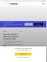 Bitcoin, Ether, Solana, XRP Analysis: ETH Eyes $3.4K as XRP Bears Look to Reassert Themselves