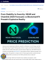 From Stability to Scarcity: NEAR and Chainlink 2025 Forecasts vs BlockchainFX Presale’s Explosive Reality