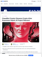 Clawdbot Creator: Crypto Crowd Made My Life 