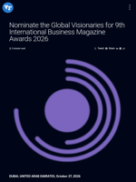 Nominate the Global Visionaries for 9th International Business Magazine Awards 2026 | Visionary Financial