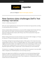 New Sentora data challenges DeFi’s ‘hot money’ narrative