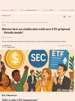 Bitwise bets on stablecoins with new ETF proposal - Details inside! - AMBCrypto