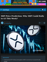 XRP Price Prediction: Why XRP Could Rally to $3 This Week?