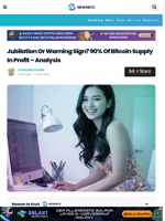 Jubilation Or Warning Sign? 90% of Bitcoin Supply In Profit