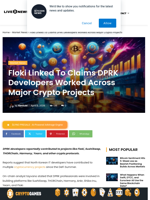 DPRK Devs Linked to Floki, DeFi Project Trail