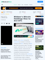 Bitdeer's Bitcoin Holdings Rise to 833 BTC – News Bytes Bitcoin News