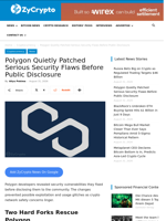 Polygon Quietly Patched Serious Security Flaws Before Public Disclosure ⋆ ZyCrypto