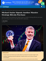 Michael Saylor Signals Another Massive Strategy Bitcoin Purchase
