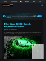 Ether Above 1,600 by June 3, Polymarket Odds Rise - Blockchain.News