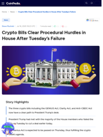 Crypto Bills Clear Procedural Hurdles in House After Tuesday’s Fail