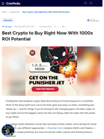 Best Crypto to Buy Right Now With 1000x ROI Potential  - Punisher Coin