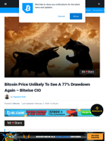 Bitcoin Price Unlikely To See A 77% Drawdown Again - Bitwise CIO | Bitcoinist.com