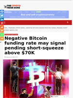 Negative Bitcoin funding rate may signal pending short-squeeze above $70K - The Crypto News Wire