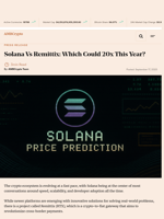 Solana Vs Remittix: Which Could 20x This Year? - AMBCrypto