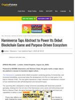 Hamieverse Taps Abstract to Power Its Debut Blockchain Game and Purpose-Driven Ecosystem