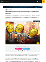 GENIUS Act ‘legitimizes’ stablecoins for global institutional adoption