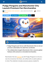 Pudgy Penguins and Man City Release Premium Merch