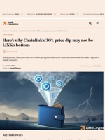 Here’s why Chainlink’s 30% price dip may not be LINK’s bottom - AMBCrypto
