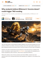 Why analysts believe Bittensor’s ‘income desert’ could trigger TAO rerating - AMBCrypto