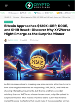 Bitcoin Approaches $120K—XRP, DOGE, and SHIB React—Discover Why XYZVerse Might Emerge as the Surprise Winner - Crypto News Flash