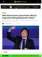 Milei Shuts Down Libra Probe: What Is Argentina Hiding Behind the Token? - CoinCentral