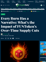 Every Burn Has a Narrative: What’s the Impact of FUNToken’s Over-Time Supply Cuts - Crypto Daily