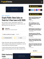 Crypto Public Token Sales on Track for 5-Year Lows in Q2 2026