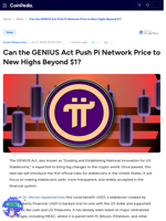 Can the GENIUS Act Push Pi Network Price to New Highs Beyond $1?