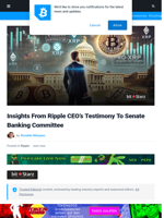 Insights From Ripple CEO's Testimony To Senate Banking Committee | Bitcoinist.com