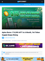 Aptos Burns 174,000 APT In A Month, Yet Token Supply Keeps Rising | Bitcoinist.com