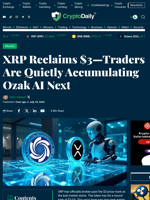 XRP Reclaims $3—Traders Are Quietly Accumulating Ozak AI Next - Crypto Daily
