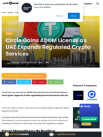 Circle Gains ADGM License as UAE Expands Regulated Crypto Services | Live Bitcoin News