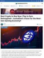 Best Crypto to Buy Now: Play to Earn Reimagined— AurealOne’s Vision for the Next-Gen Gaming Economy!!