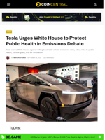 Tesla Urges White House to Protect Public Health in Emissions Debate - CoinCentral