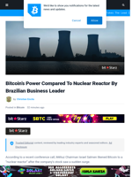 Bitcoin’s Power Compared To Nuclear Reactor By Brazilian Business Leader