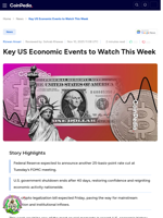 Key US Economic Events to Watch This Week