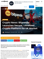 Crypto News: Bitpanda Launches Secure, Localized Crypto Platform for UK Market | Live Bitcoin News