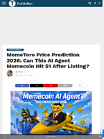 MemeToro Price Prediction 2026: Can This AI Agent Memecoin Hit $1 After Listing?