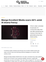 Mango Excellent Media soars 44% amid AI drama frenzy