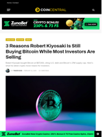 3 Reasons Robert Kiyosaki Is Still Buying Bitcoin While Most Investors Are Selling - CoinCentral