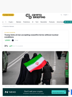 Trump hints at Iran accepting ceasefire terms without nuclear conditions