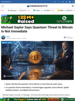Michael Saylor Says Quantum Threat to Bitcoin Is Not Immediate