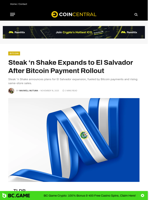 Steak 'n Shake Expands to El Salvador After Bitcoin Payment Rollout - CoinCentral