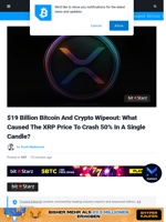 $19 Billion Bitcoin And Crypto Wipeout: What Caused The XRP Price To Crash 50% In A Single Candle? | Bitcoinist.com