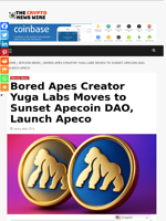 Bored Apes Creator Yuga Labs Moves to Sunset Apecoin DAO, Launch Apeco - The Crypto News Wire