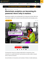 Blockchain Analytics Neets AI: Making Crypto Data Accessible