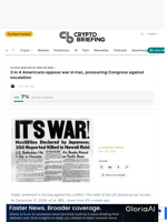 3 in 4 Americans oppose war in Iran, pressuring Congress against escalation